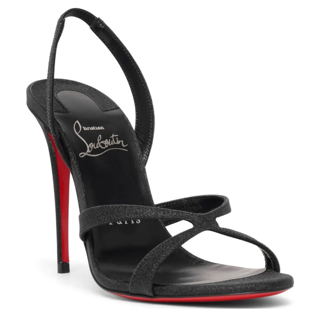 CHRISTIAN LOUBOUTIN
Emilie 100 black glitter sandals
